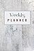 WEEKLY PLANNER: Simple stru...