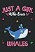 Just A Girl Who Love Whales: Whale Lovers Blank Lined Journal Notebook for Women, Girls, and Kids