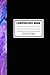 Deep Purple and black Glossy Composition Notebook