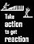 action notebook : sketch and notes | keep moving | take action to get reaction: 8.5" x 11" inch 100 pages sketch book and notebook