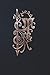 Notebook: Art Nouveau Initial T - Copper on Black - Lined Diary / Journal