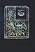 Notebook: Art Nouveau Initial T - Multi Color on Black - Lined Diary / Journal