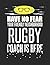 Have No Fear Your Friendly Neighborhood Rugby Coach is Here: 8.5x11 Rugby Coach Notebook and Journal with College Ruled Paper