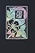 Notebook: Art Nouveau Initial T - Multi Color on Black - Lined Diary / Journal