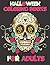 Halloween Coloring Books for Adults: Floral Skull Coloring Books Under 10 Dollar, For Adult Relaxation on Holiday, Gift Books for Women,Men, Girl and ... Fantasy Notebook Gift Ideas For Adults