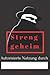 Streng geheim Autorisierte Nutzung durch: Streng geheim. Eleganz jornal 6" x 9": Reise für Menschen, die sie geheim halten und ihre Liebe vertiefen wollen - ,Wertschätzung Geschenk - (German Edition)