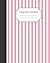 Light Pink Stripes Composition Notebook | Composition Journal