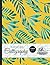 Slanted Calligraphy Paper 50 Sheets 8.5"x 11", Blank Calligraphy Practice Sheets - Green Leafs and Mint on Yellow Cover