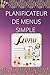 PLANIFICATEUR DE MENUS SIMPLE (French Edition)