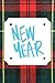 NEW YEAR: Tartan themed notebook. Tartan themed journal. 120 lined pages. Scottish notebook.