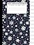 Music Composition Notebook: Christmas Winter Snowflake Music Paper Notebook 8.5 x 11 Blank Sheet Music Notebook, 12 Large Staves Per Page, 50 Pages/100 Pages Music Manuscript