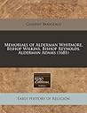 Memorials of Alderman Whitmore, Bishop Wilkins, Bishop Reynolds, Alderman Adams (1681)