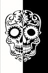 Journal: College Ruled Notebook, Black and White Skull