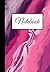Notebook: Pink water marble...