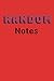 Notebook: Random Notes for ...