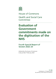 Evaluation of Government commitments made on the digitisation of the NHS