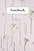 Notebook: Lovely Pink and Beige Floral Notebook White lined