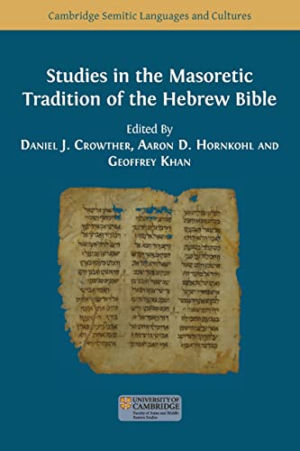 Studies in the Masoretic Tradition of the Hebrew Bible (Paperback)