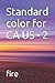 Standard color for CA US - 2 by Fire