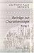 Beiträge zur Charakterologi...