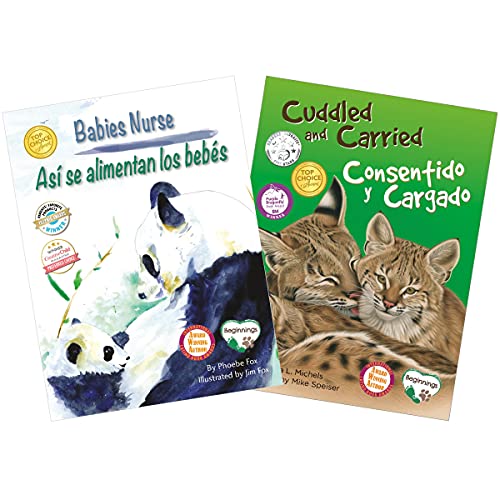 Nurtured and Nuzzled / Criados y acariciados Stroller-Bag Book Set (Paperback)