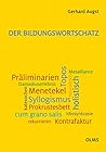 Der Bildungswortschatz: Darstellung und Wörterverzeichnis. (German Edition)
