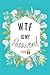WTF Is My Password :password book, password log book and internet password organizer, Log book To Protect Usernames, Pocket Size Blue Flower Cover ... Adult Password log book, Floral Notebook