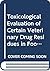 Toxicological Evaluation of...