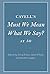 Cavell's Must We Mean What We Say? at 50 by Juliet Floyd
