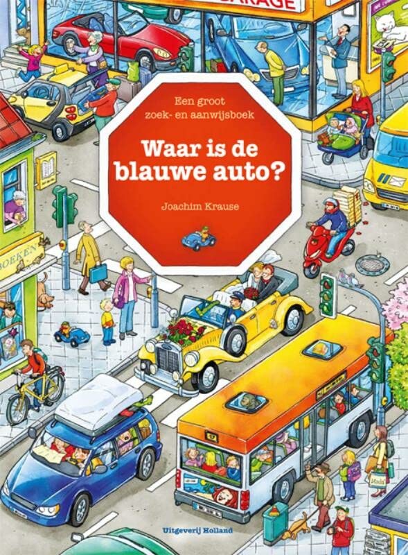 Waar is de blauwe auto (Board Book)