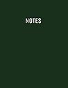 Notes: 8.5x11" Dark Green Paperback Lined Notebook with Matte Cover