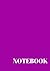 Purple math notebook