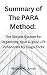 Summary of The PARA Method by William  P. Jones
