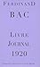 Livre-Journal 1920