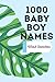 1000 Baby Boy Names - Word ...