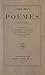 Poèmes (1903-1928) (French ...