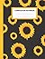 Composition Notebook: wide Ruled sunflower composition Notebook For girls 8.5 x 11 inches .