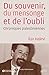 Du souvenir, du mensonge et de l'oubli by Ilan Halevi