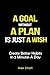 A goal without a plan is just a wish: The Planner to Create Better Habits in 5 Minutes a Day