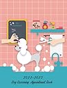 2022-2023 Dog Grooming Appointment Book: 2 Year Weekly and Daily Hourly Planner for Pet Grooming Shop Monday Start 7 AM to 8 PM 15 Minute Increments