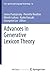 Advances in Generative Lexicon Theory
