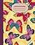 Butterfly Composition Notebook: College Ruled, Beautiful Seamless pattern with butterflies Notebooks For Home School Girls And Boys)