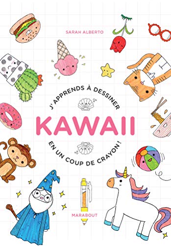 J'apprends à dessiner Kawai en un coup de crayon (Paperback)