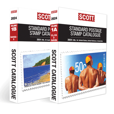 2024 Scott Stamp Postage Catalogue Volume 1: Cover Us, Un, Countries A-B (2 Copy Set): Scott Stamp Postage Catalogue Volume 1: Us, Un and Contries A-B ... Stamp Catalogue Vol 1 US and Countries A-B)