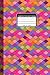 Composition Notebook: Pink Orange Abstract Pattern Lined Notebook for Any Purpose - Journals 100 lined Medium Pages 6" x 9" inches (Medium) - Lined ... notebooks 100pages - lined Notebook/Journal