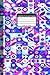 Composition Notebook: Abstract Blue Purple Patterns Lined Journal for School - Notebook 100 lined Medium Pages 6" x 9" inches (Medium) - Lined ... notebook 100pages - lined Notebook/Journal