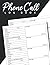 Phone Call Log Book: Phone ...