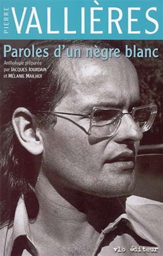 Paroles d'un nègre blanc (Paperback)