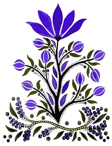 Slavic Folk Art Notebook 19: Blank Line Composition Writing College Ruled Journal (Anthony's Art)