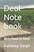 Deol Note book: Note book i...